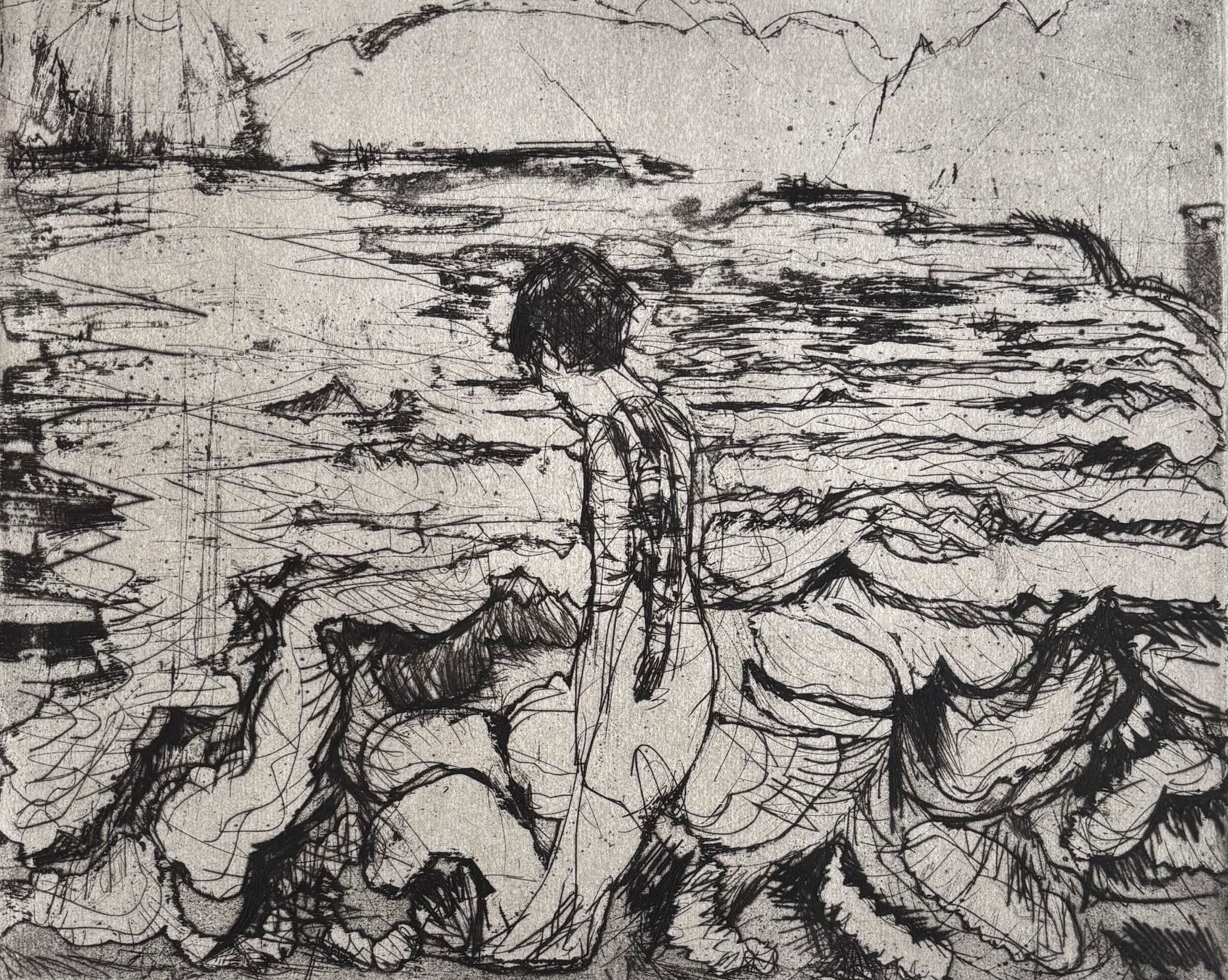 Dipinti: Albert Müller (1897-1926), Radierung, Expressionismus, 1926 – Usato da Frauenfeld venduto da Merk52