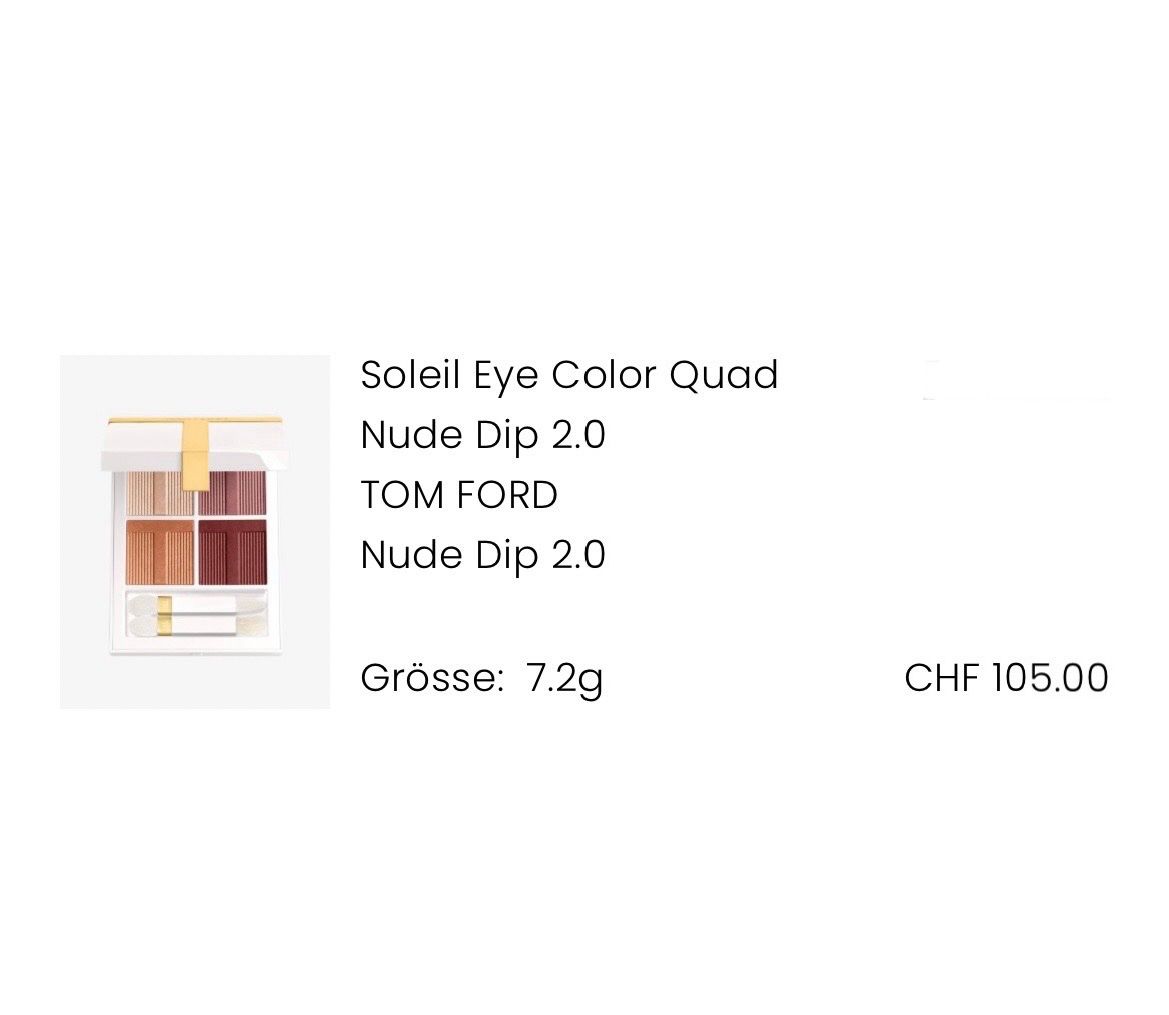 Tom Ford Make-up: TOM FORD Lidschatten Palette Quad NP. 105.- – Nuovo (secondo la descrizione) da Rüfenacht BE venduto da Milena_1 2
