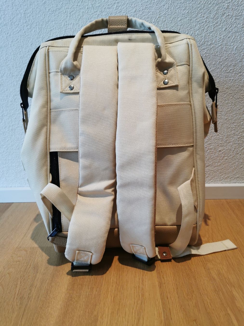 Zaini: Cabaia Rucksack Creme mit Reise-Muster, Gebraucht – Usato da Ibach venduto da wave99 8
