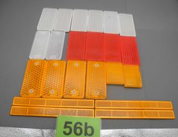 22 Stk. Rückstrahler, Signalgläser, für Anhänger, Nr. 56b