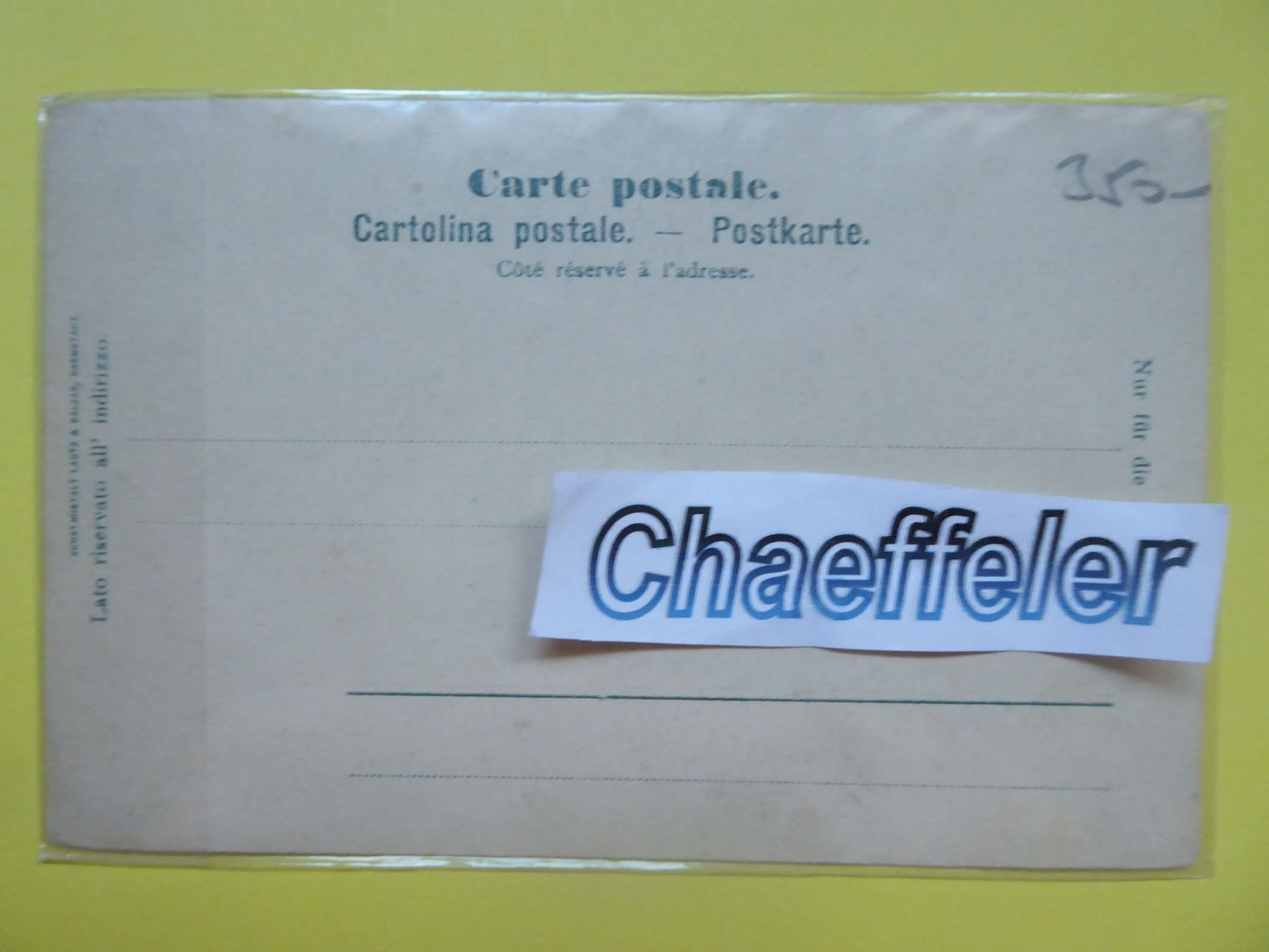 Ansichtskarten: Lausanne  Le Chateau – Neu (gemäss Beschreibung) aus Zürich von Chaeffeler 1