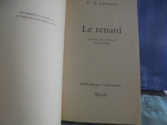 Bücher: D.H. Lawrence: Le Renard – Gebraucht aus Hinwil von Glasperlen 1