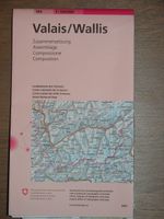 Landeskarte Valais/Wallis 1:100'000 swisstopo