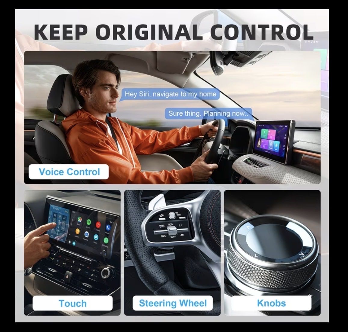 Unità & Adattatore: CarPlay 4-in-1 Wireless , Android/ IOS Autos – Nuovo e nell'imballaggio originale da Amden venduto da muben_ge98 4