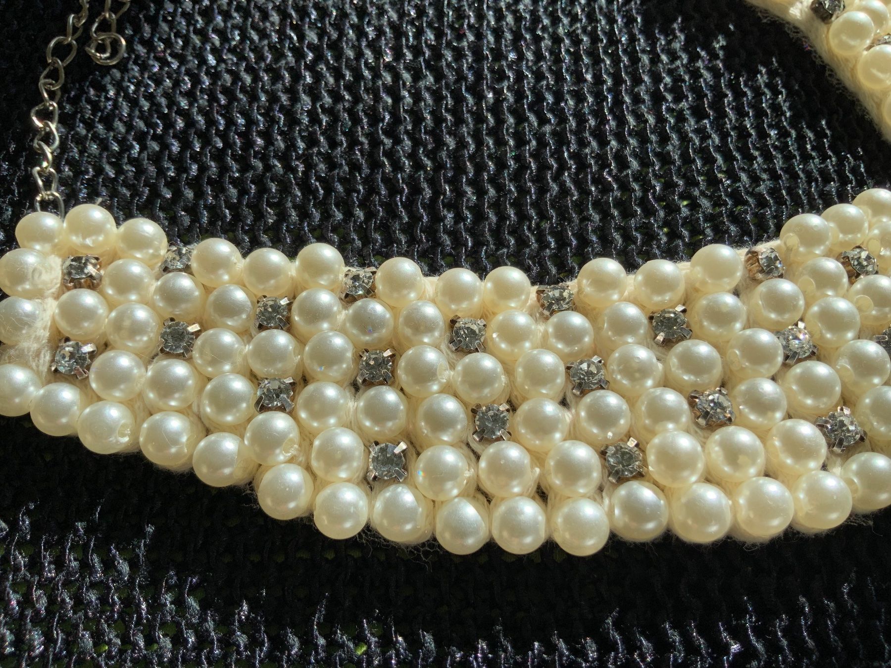 Ketten: Modeschmuck: Perlenhalskette mit Glaskristallen, Handarbeit – Gebraucht aus Zürich von ancillaschmidhauser 3