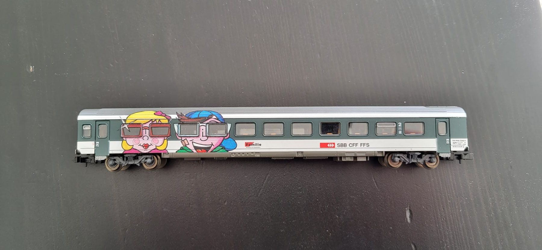 Modellini di ferrovie: Voiture VU IV Famille – Usato da Colombier NE venduto da Couscous12 1