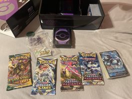 Pokemon 4 Booster darunter Evolving Skies und Brilliant Star