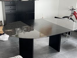 Auszugtisch Granit/Holz 120x185