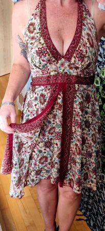 Sommerkleid aus Spanien, Seide Gr.S
