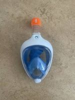 SUBEA Schnorchelmaske Vollgesichtsmaske blau-weiß