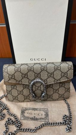 GUCCI Dionysus Super Mini – GG Supreme – CERTIFICAT D’AUTHEN