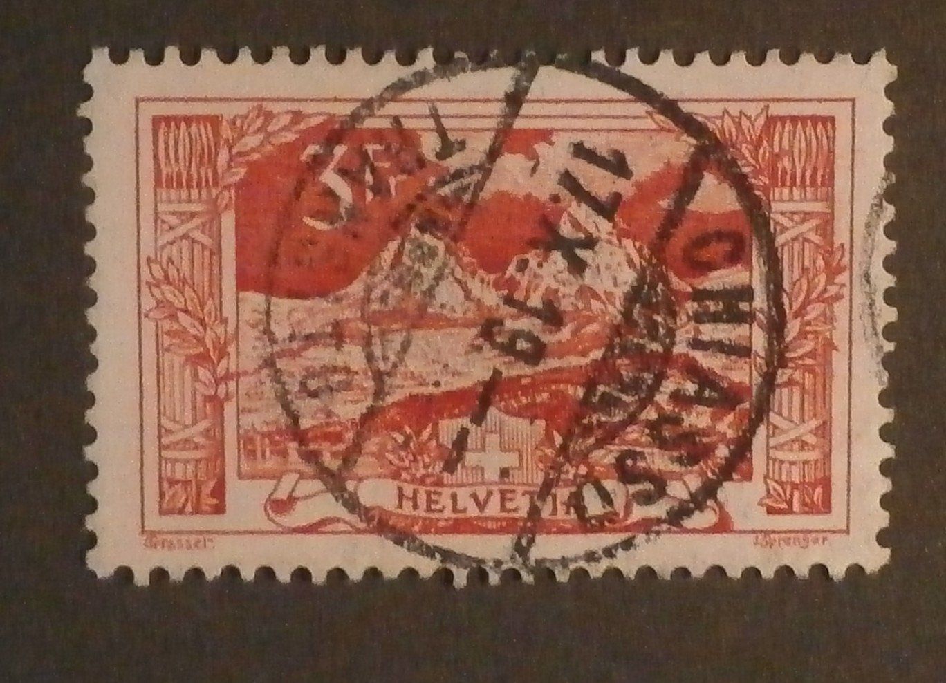 Alle Briefmarken: CH 1918 Mythen – Gebraucht aus Kehrsatz von Bernherb2 1