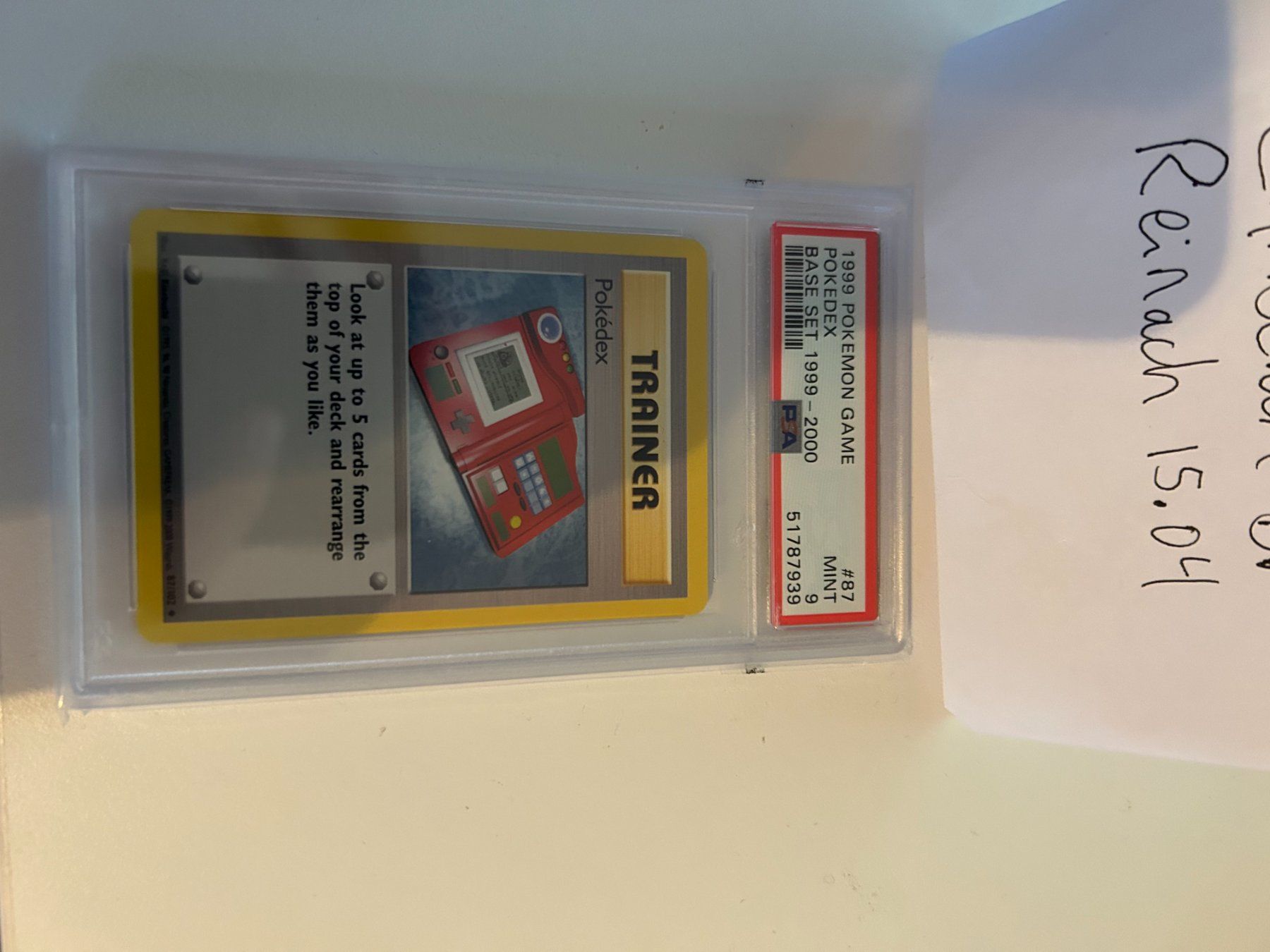 Pokémon Carte collezionabili: Pokedex Base Set PSA 9 – Usato da Reinach BL venduto da Ballecus