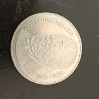 Pièce de 5 Fr. Gottfried Keller 1990 - Rare! Suisse