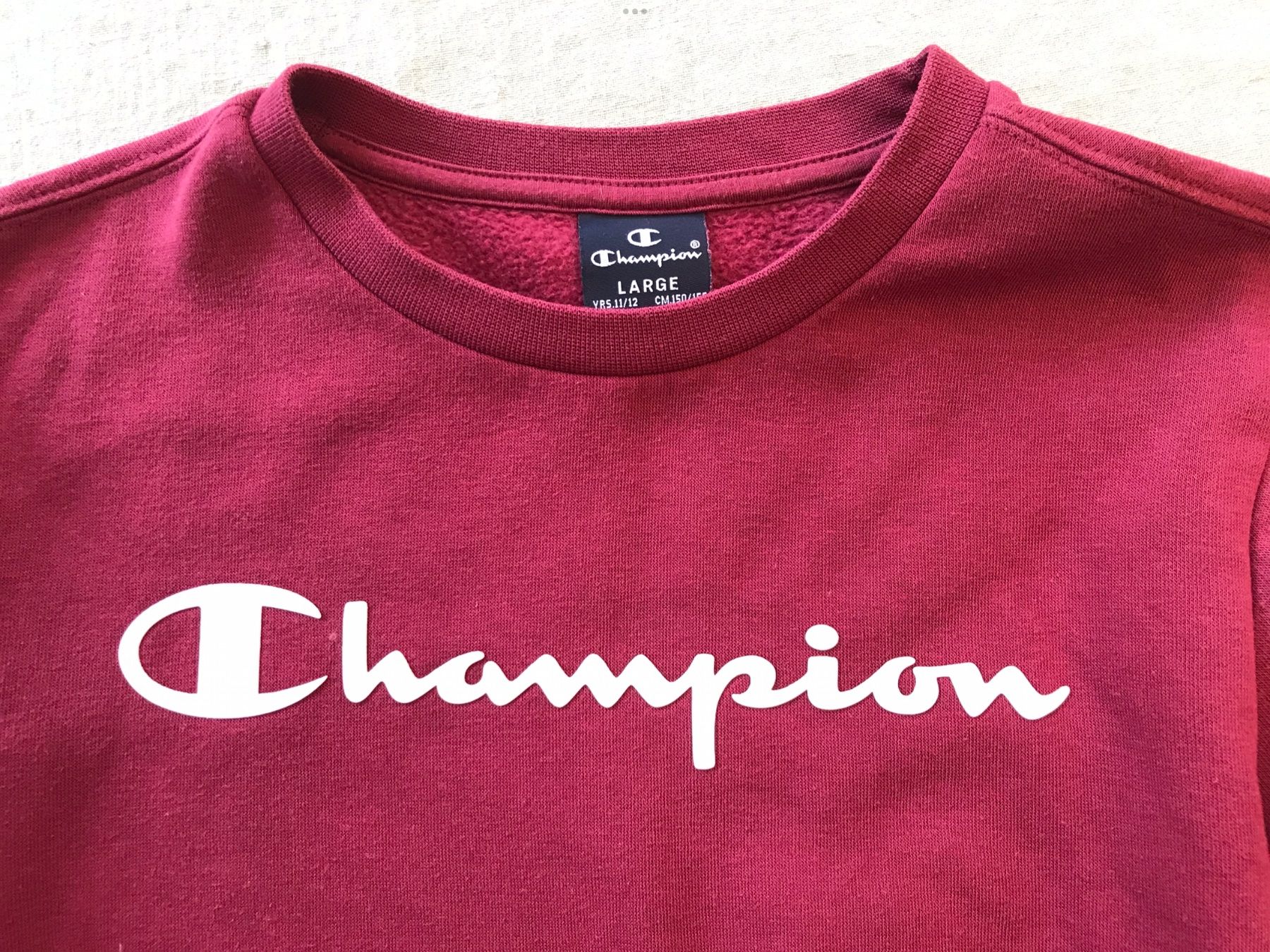 Champion Maglioni & Felpe: Champion Pullover, Gr. 150/155 bordeaux – Usato da uster venduto da articles 2