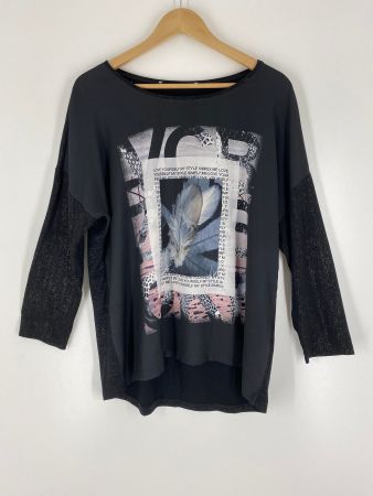 Blusenshirt mit 3/4 Ärmel, Grösse 46, *Neuwertig*