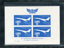 1972 LUPO Vignettenblock postfrisch
