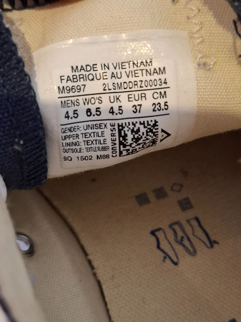 Converse Scarpe da uomo: Converse Chucks, blau, Gr. 37 – Usato da Dornach venduto da shoe-lina 3