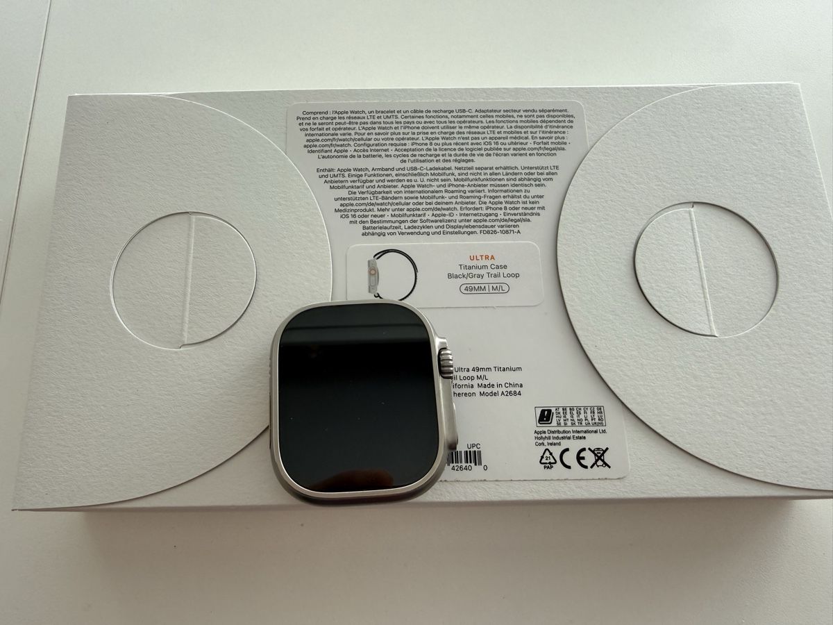 Apple Smartwatch: Apple Watch Ultra 1Gen. Titan. – Usato da Rudolfstetten venduto da AudioFox