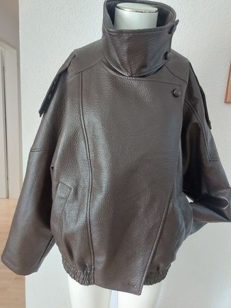 Jacke braun Kunstleder Gr.M neu mit Etikett