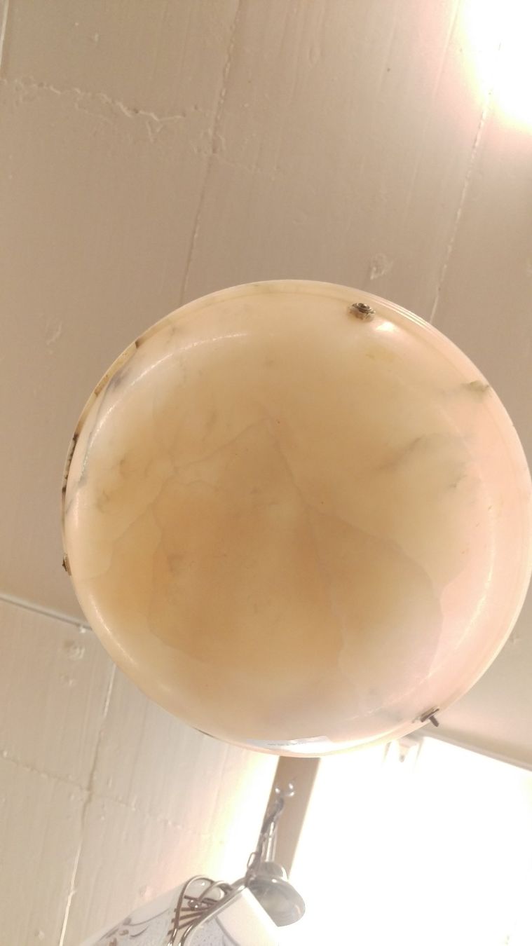 Kronleuchter & Deckenlampen: Alabaster Deckenlampe antik – Gebraucht aus Suhr von Brocki-Suhr 5