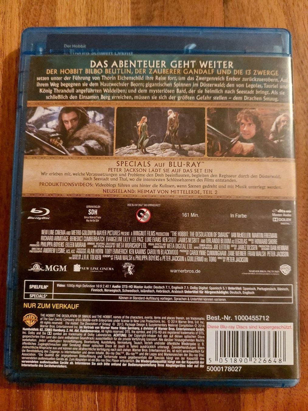 Tutti i DVDs: Blu Ray - Der Hobbit Smaugs Einöde – Usato da Rheinfelden venduto da FilmAuktion 1