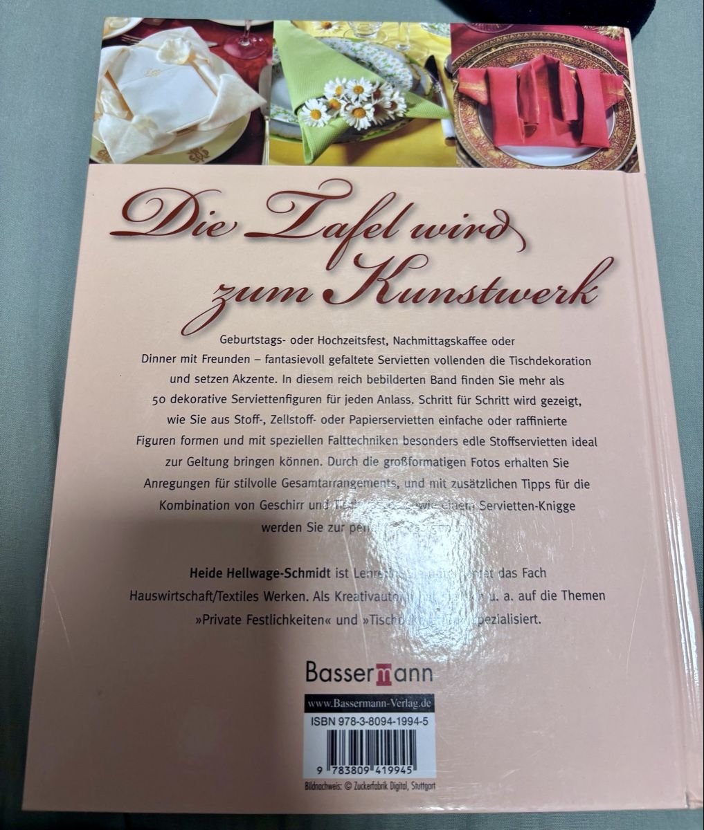 Libri: Servietten Kunstvoll falten – Nuovo (secondo la descrizione) da Basel venduto da Mirejus 1