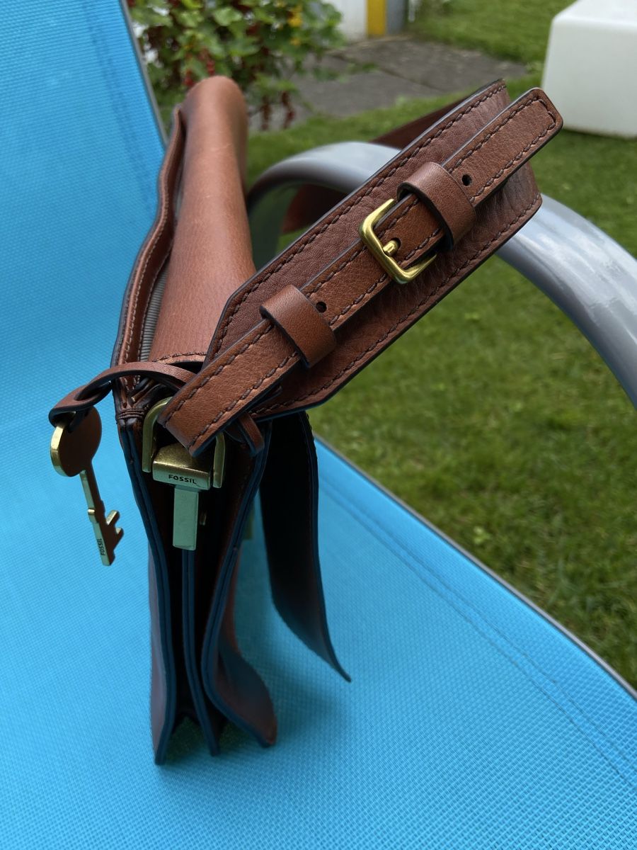 Fossil Taschen für Damen: Fossil Ledertasche, braun, guter Zustand. – Gebraucht aus Bern von Bern4you 5