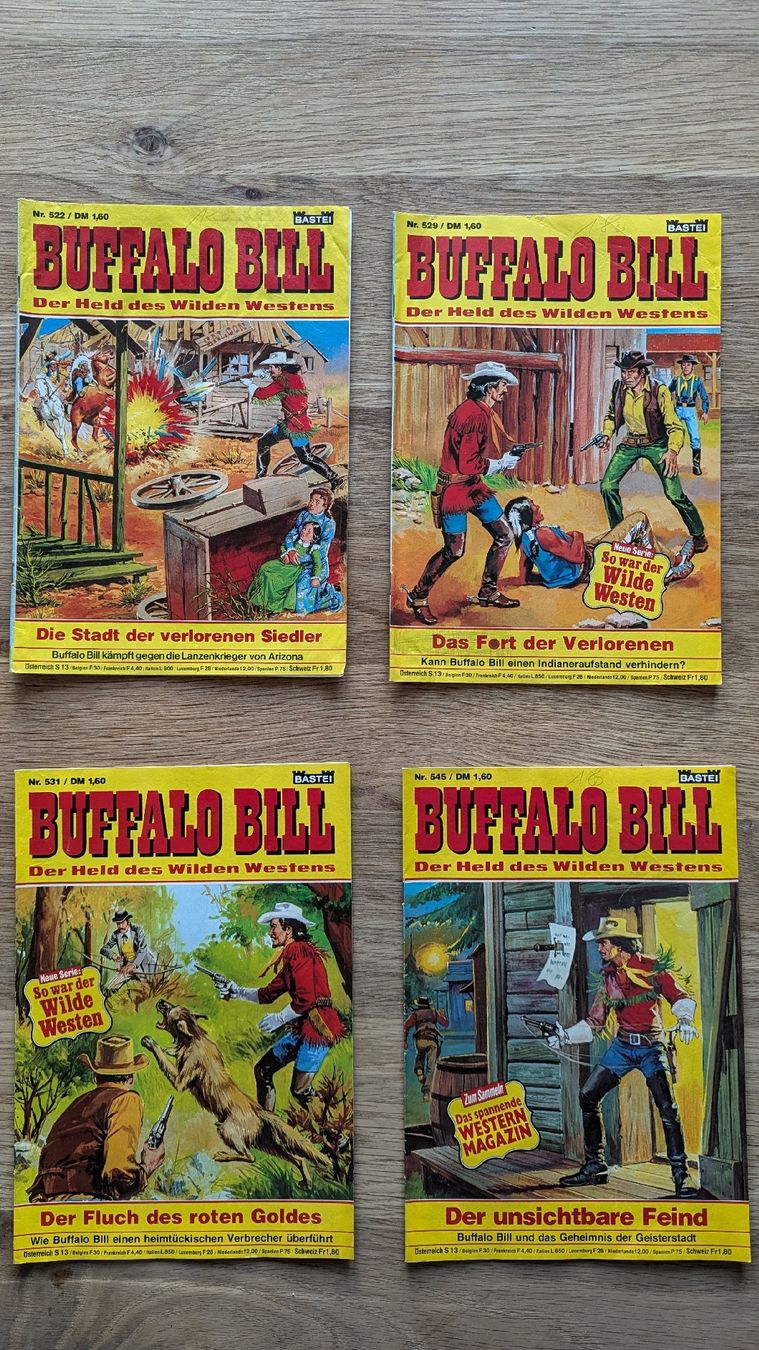 Fumetti: Buffalo Bill Hefte Western, 500er Serie  – Usato da Rupperswil venduto da Svelos 2