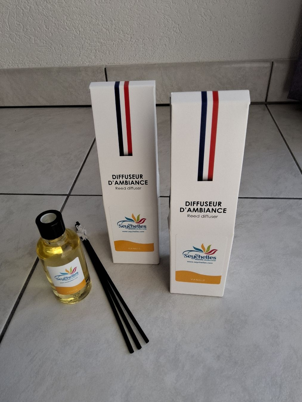 Lufterfrischer: Seychelles Vanille Raumduft / Reed Diffuser, NEU & OVP – Neu und originalverpackt aus Möhlin von alexandra43