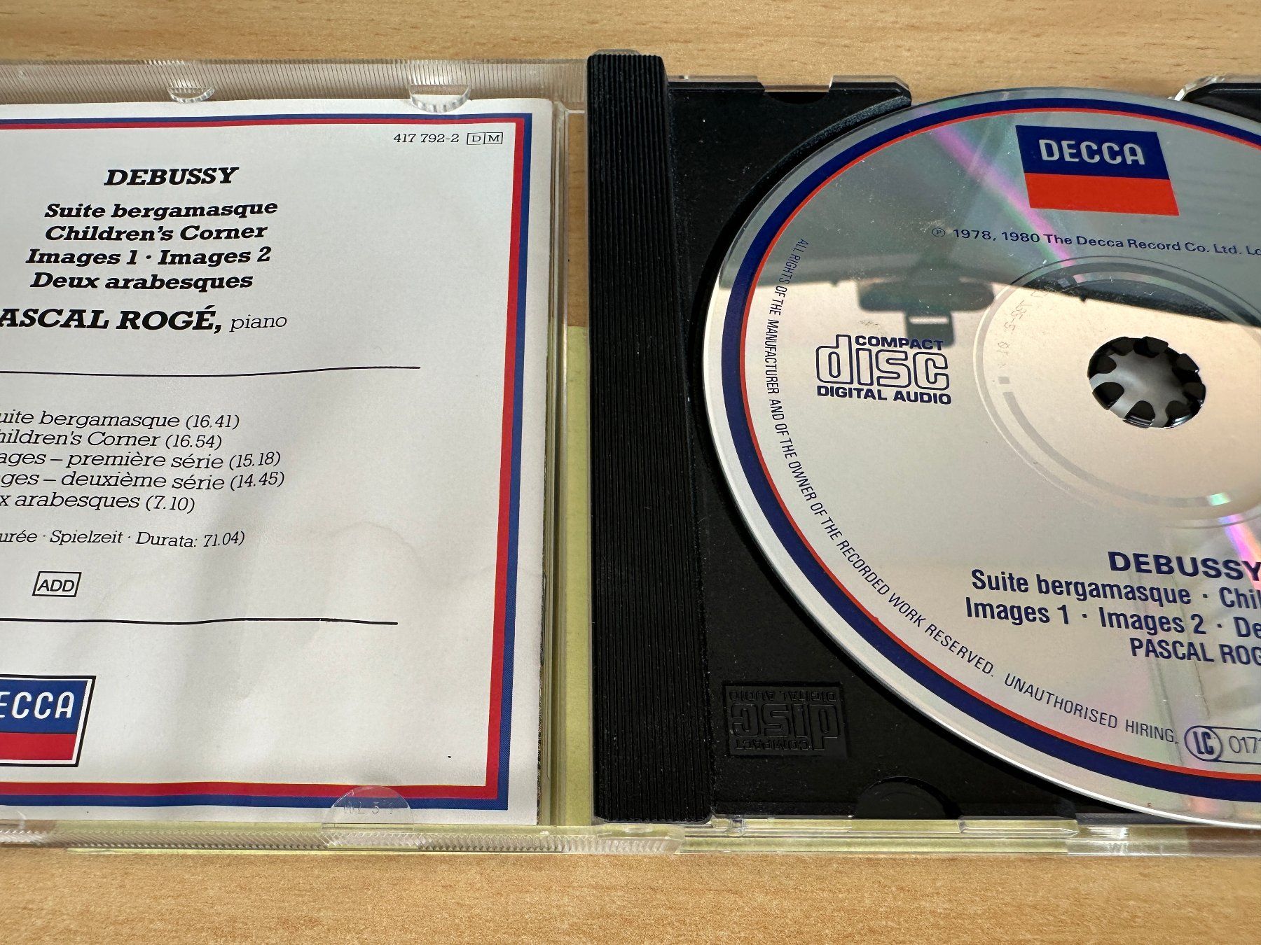 CD: Debussy - Pascal Rog - Suite Bergamasque / Children's Corner – Usato da Rikon im Tösstal venduto da Alpenmutz 2