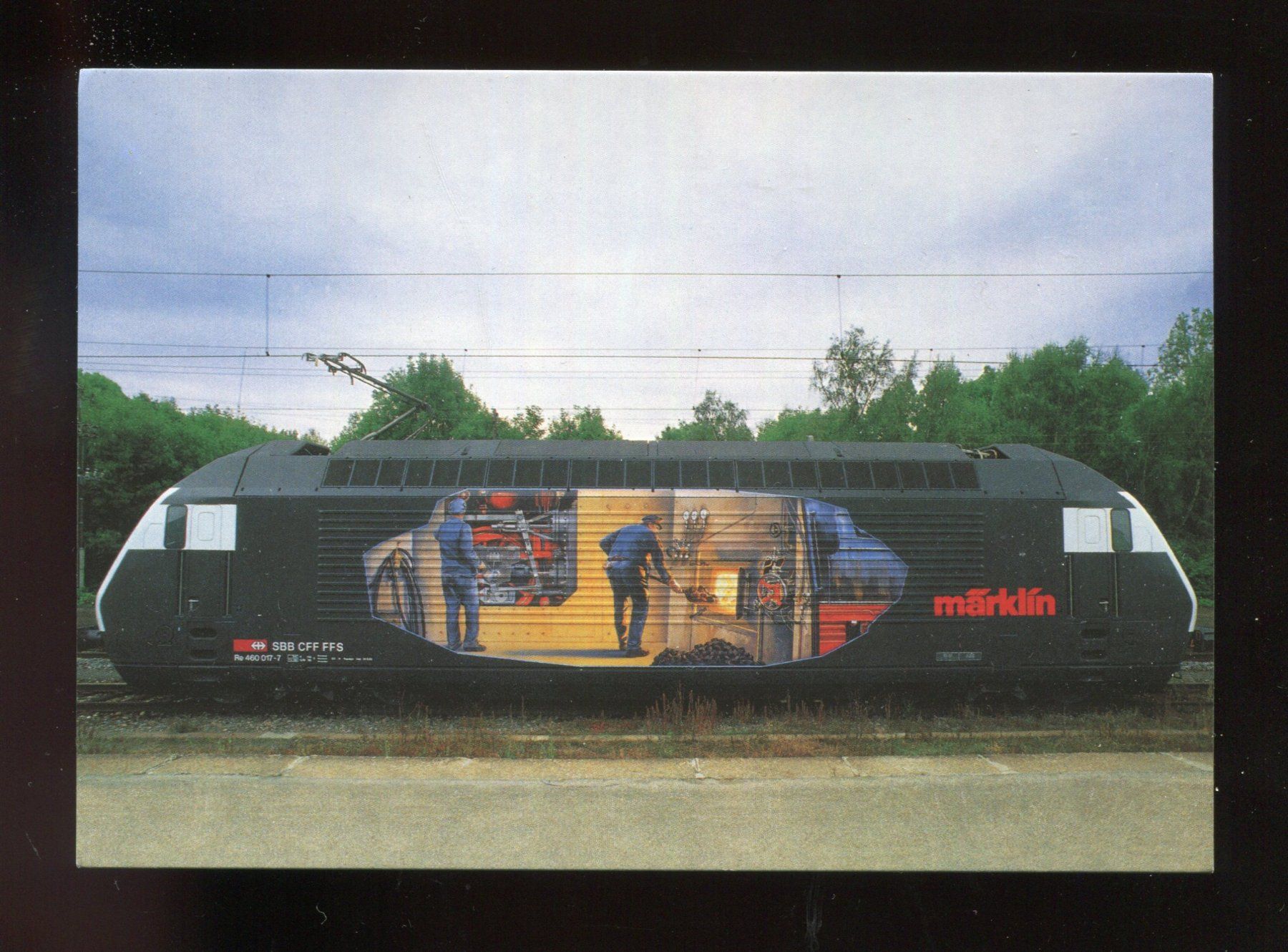 Ansichtskarten: SBB, Re 460 017 "Märklin, Heizerlok" – Gebraucht aus Aarau von Elmaar41