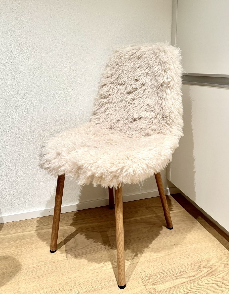 Jysk Sedie: JONSTRUP Teddy off-white Stoff/Eiche Stuhl – Nuovo (secondo la descrizione) da Luzern venduto da ric_x8ls