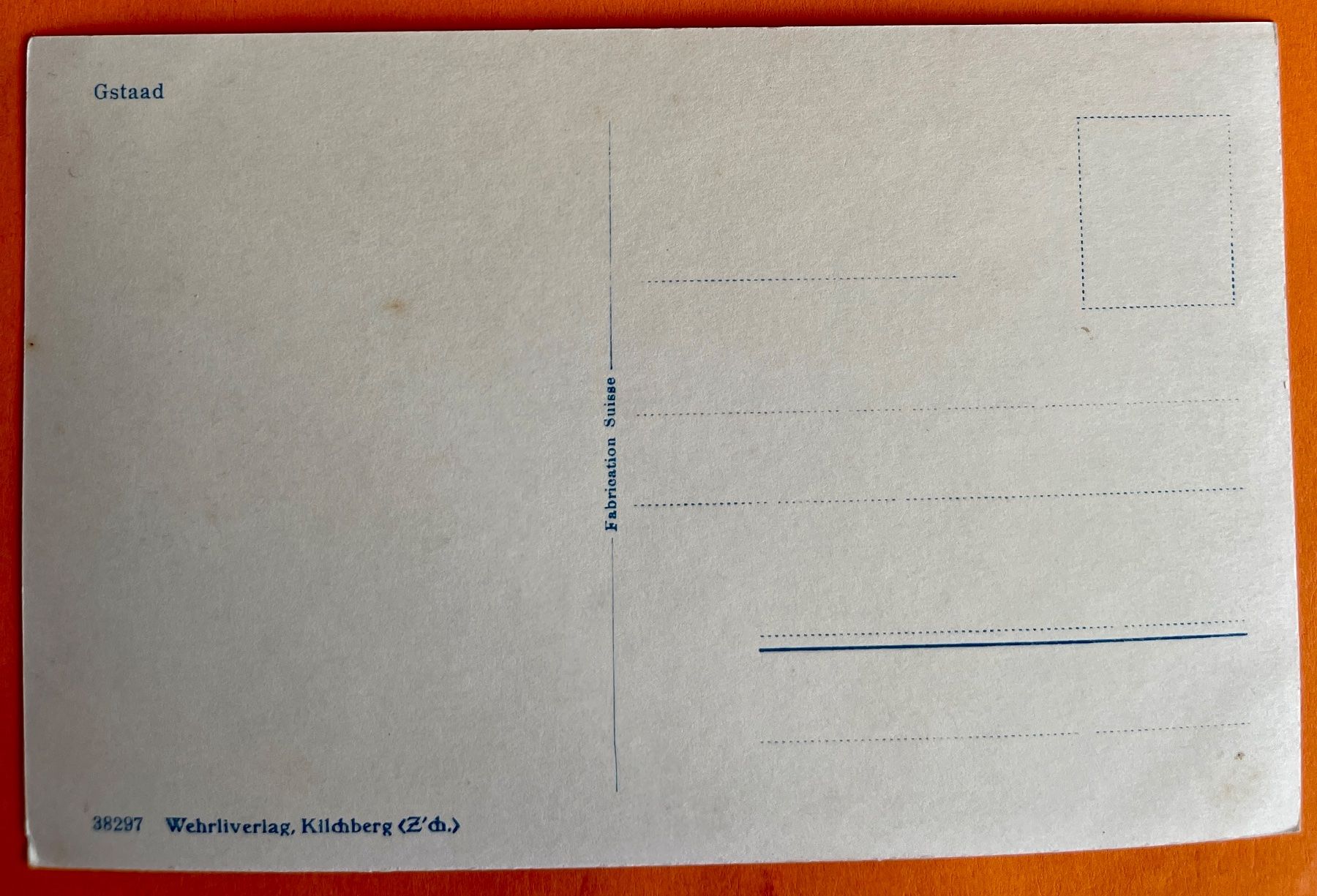 Cartoline postali: AK: GSTAAD - WINTER ... SUPER ! – Usato da Lutry venduto da Ediego 1
