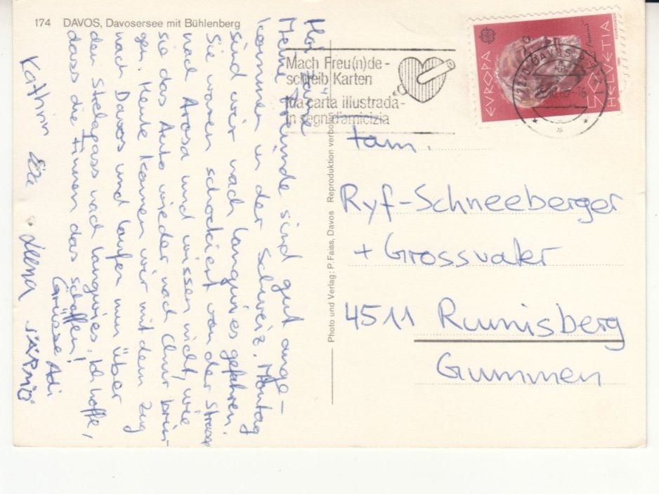 Cartes postales: Davos 1985 – D'occasion à Bürglen TG par StampGraf 1