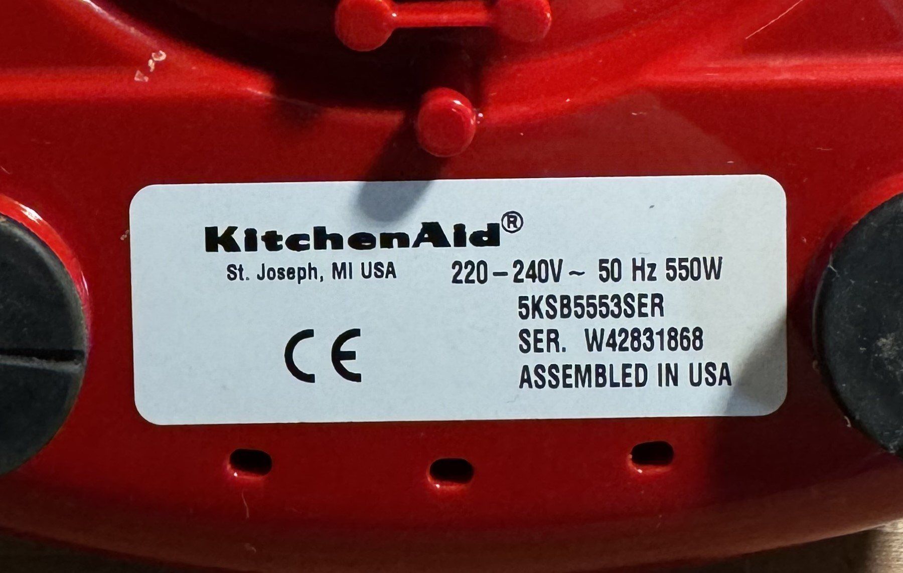 Kitchenaid Elettrodomestici da cucina: KitchenAid Blender rot – Usato da Cordast venduto da Eliane73 1