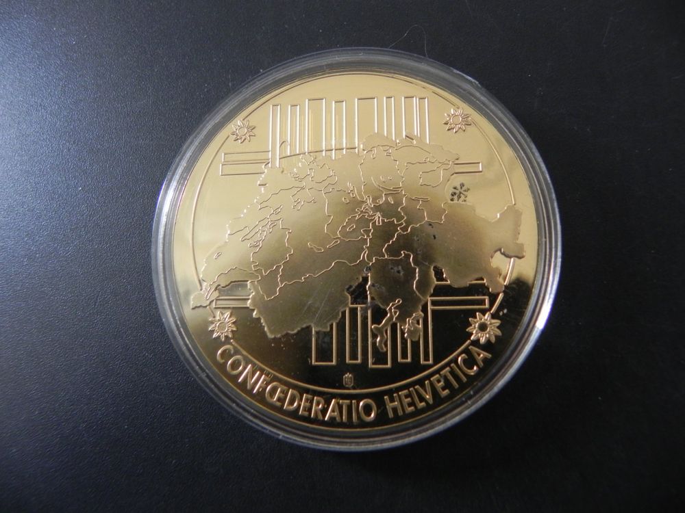 Grosse Medaille 1000 Franken Banknote Erstausgabe 1998 Kaufen auf Ricardo