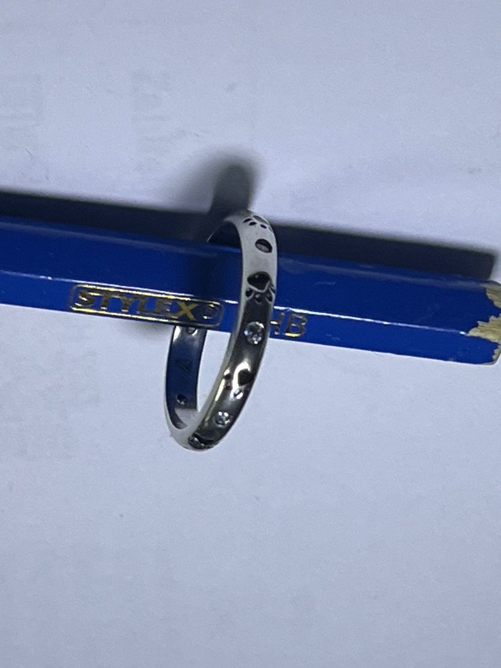 Anelli: Silberring S925 mit Muster, Zirkonias Durchmesser – Nuovo (secondo la descrizione) da Bremgarten b. Bern venduto da barny2 3