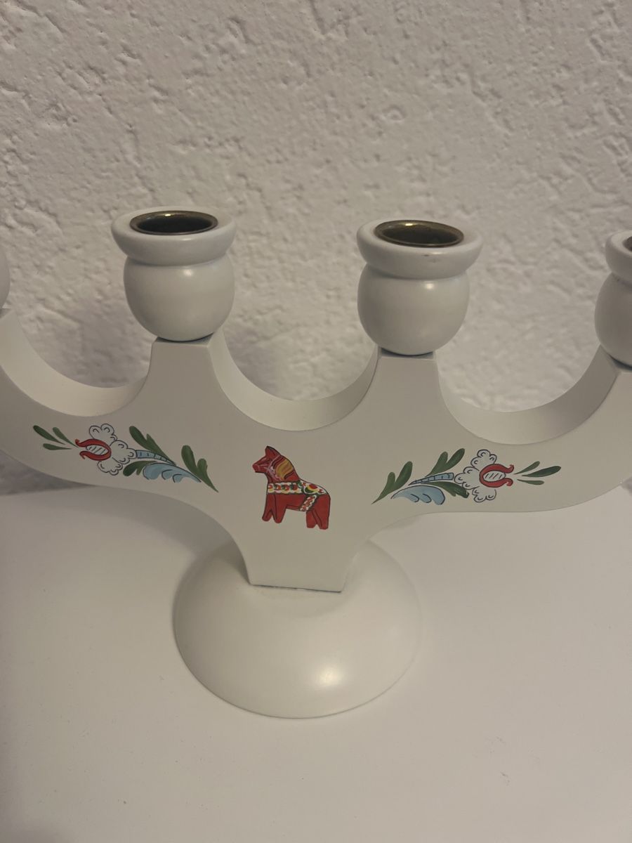 Bougeoirs: Schwedischer Kerzenhalter weiss – D'occasion à Seon par Sunny-Schmuck78 1
