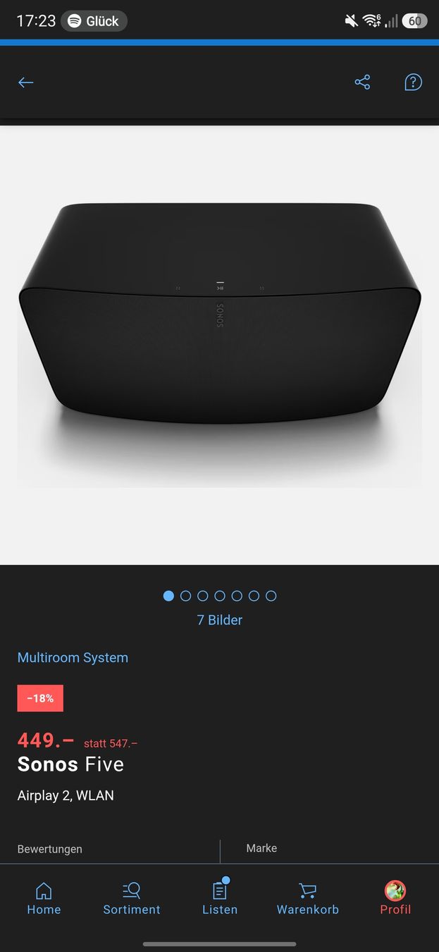 Sonos Lautsprecher: Sonos 1 x Five 2x One – Gebraucht aus Horn von skillkill 2