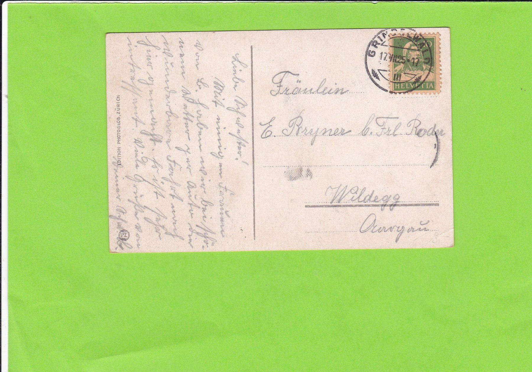 Cartoline postali: Grindelwald – Usato da St. Peterzell venduto da neckertal 1