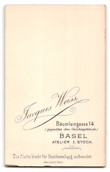 Fotografie & Manifesti: Fotografie Jacques Weiss, Basel, Bäumle – Usato da Berlin venduto da bartko-reher 1