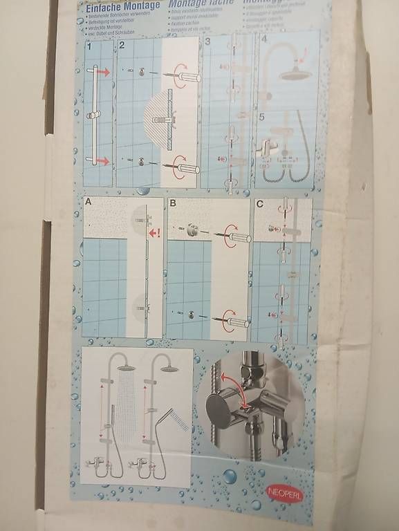 Duschen: Duschstange RAIN & SHOWER 125cm neu – Gebraucht aus Basel von Petergunn 2