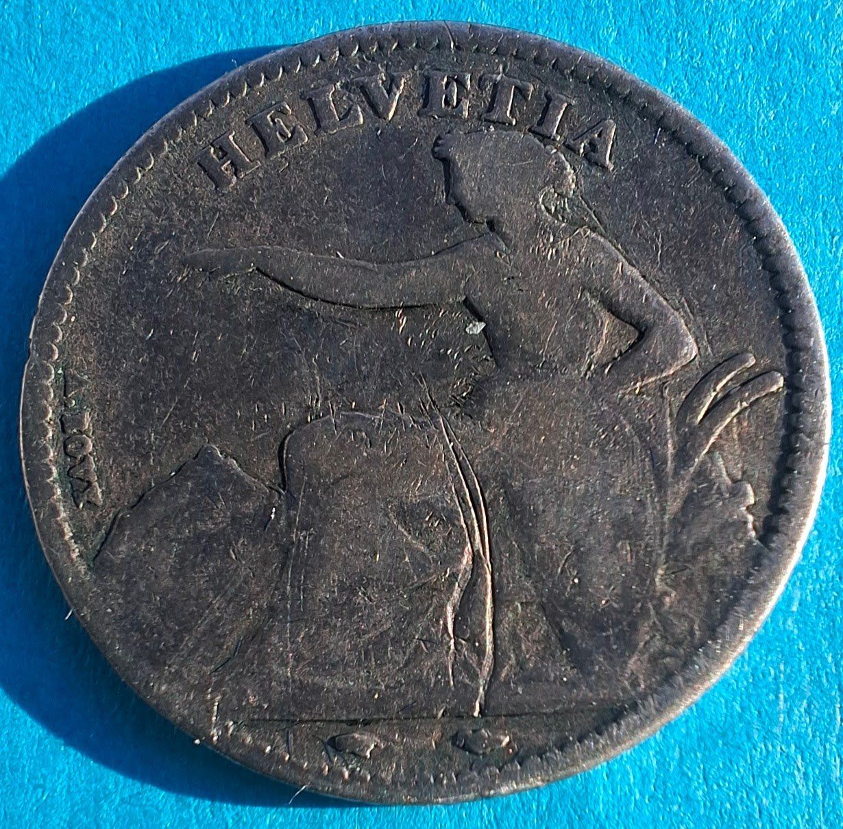 Alle Münzen: CHF___1.00 1850 SS – Gebraucht aus Fribourg von Kiki020 1
