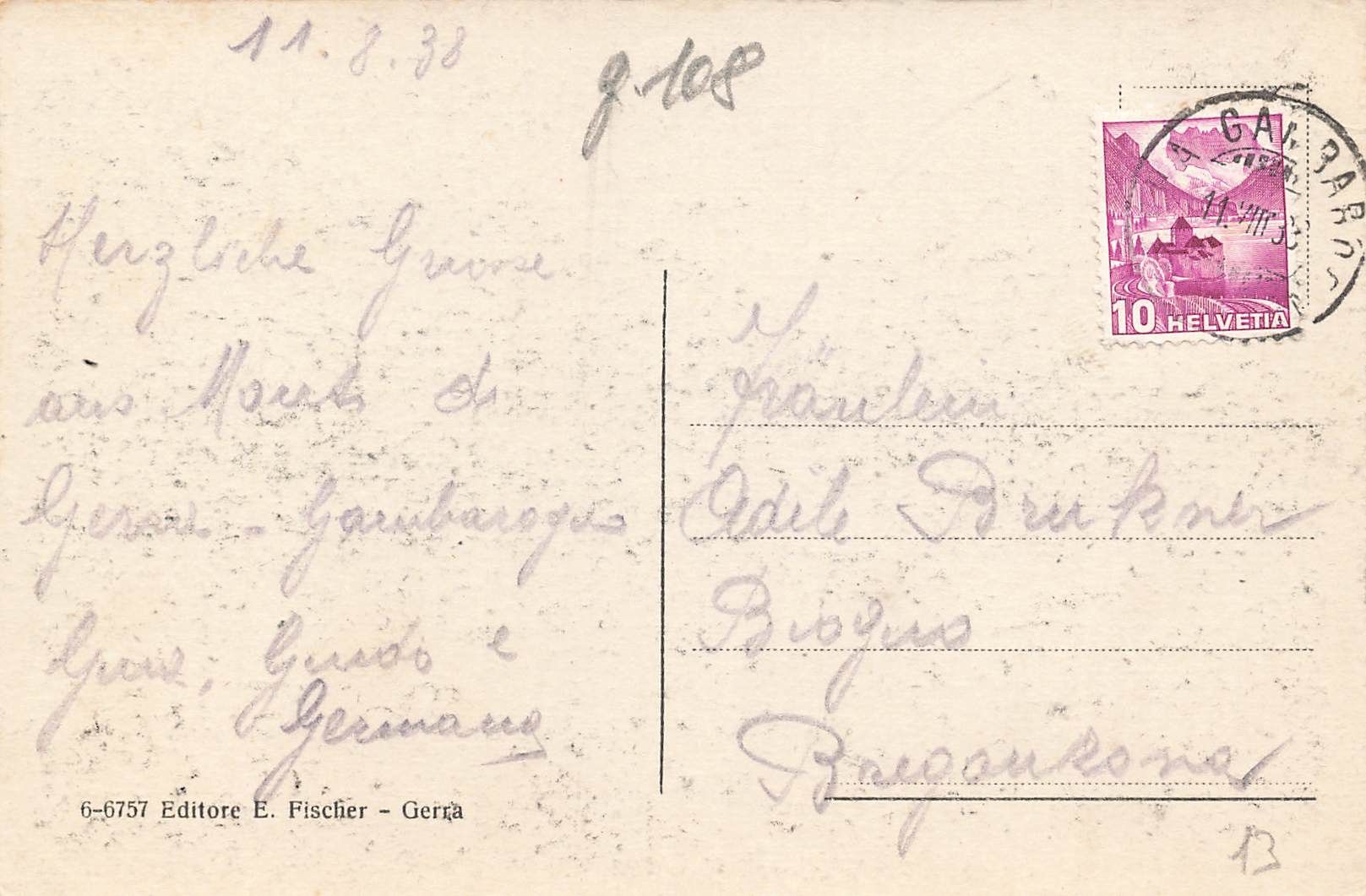 Cartoline postali: Gambarogno TI Gerra Lago Maggiore – Usato da Biasca venduto da Blenio71 1