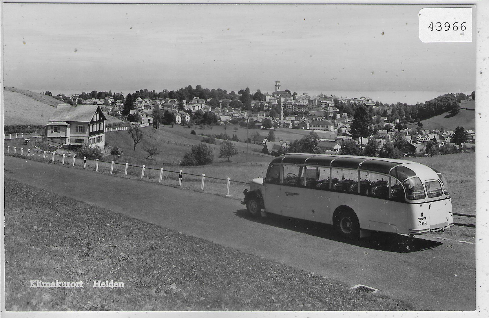 Cartoline postali: Klimakurort Heiden - Postauto P2184 – Usato da Ettingen venduto da Kartenplanet