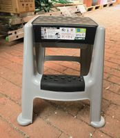 Tritthocker mit Stauraum, Grau, Neu und OVP