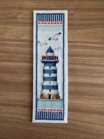Lesezeichen gestickt Leuchtturm