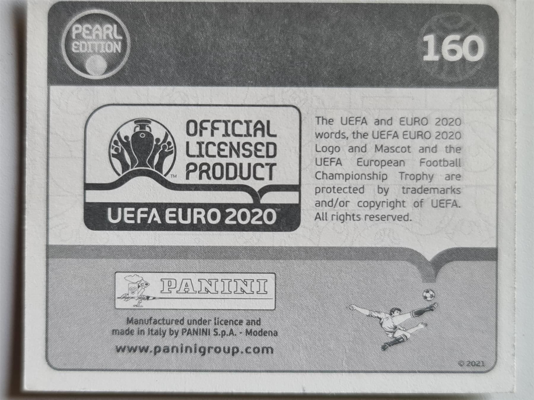 Panini Carte collezionabili: Panini EURO 2020 pearl edition 160 – Nuovo (secondo la descrizione) da Dintikon venduto da Prime-shop 1
