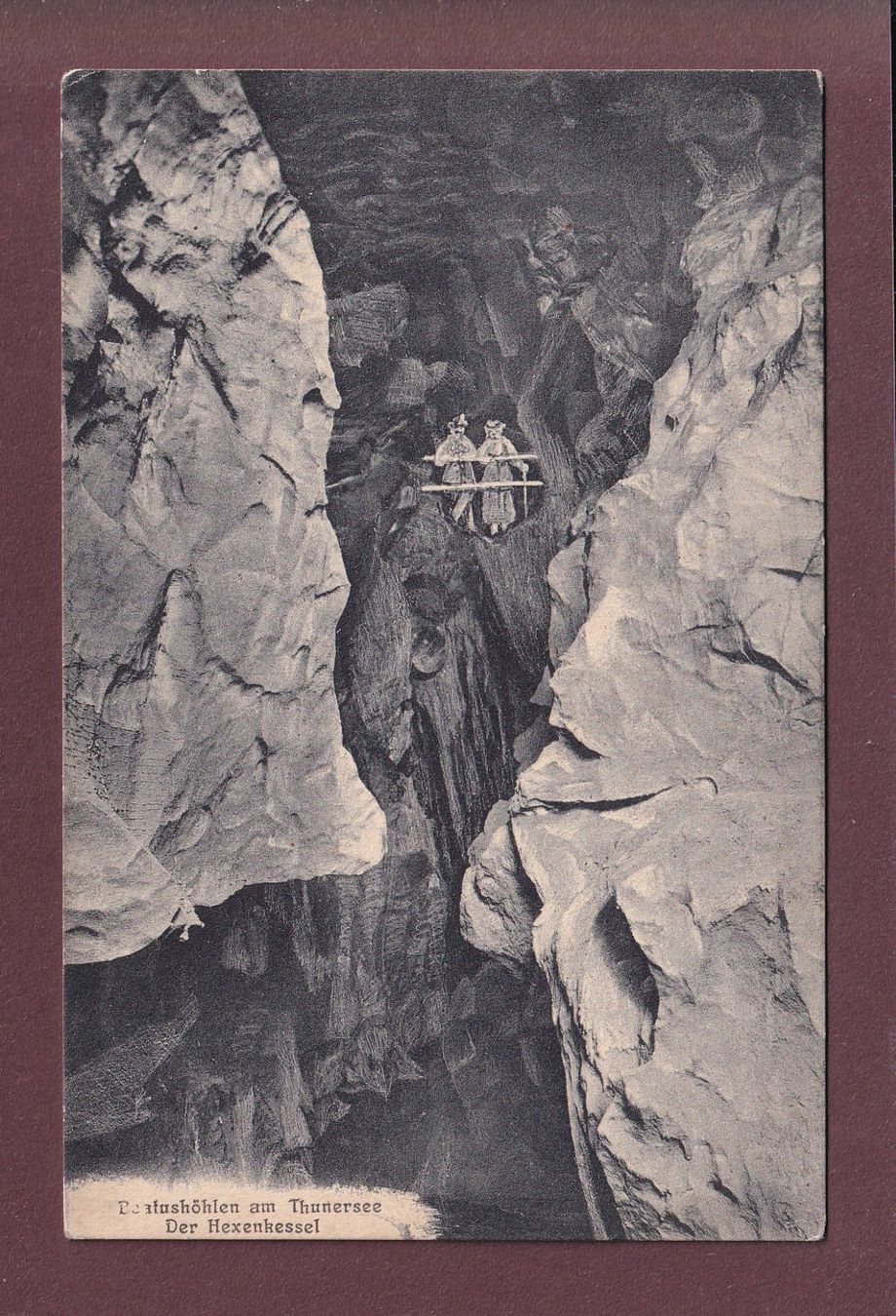 Cartoline postali: BEATUSHÖHLEN am Thunersee - Hexenkessel – Usato da Pully venduto da nicecards